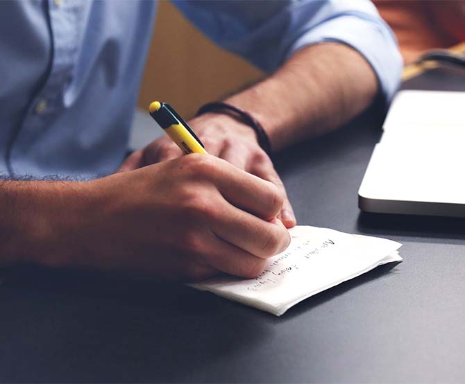 Escribiendo el texto